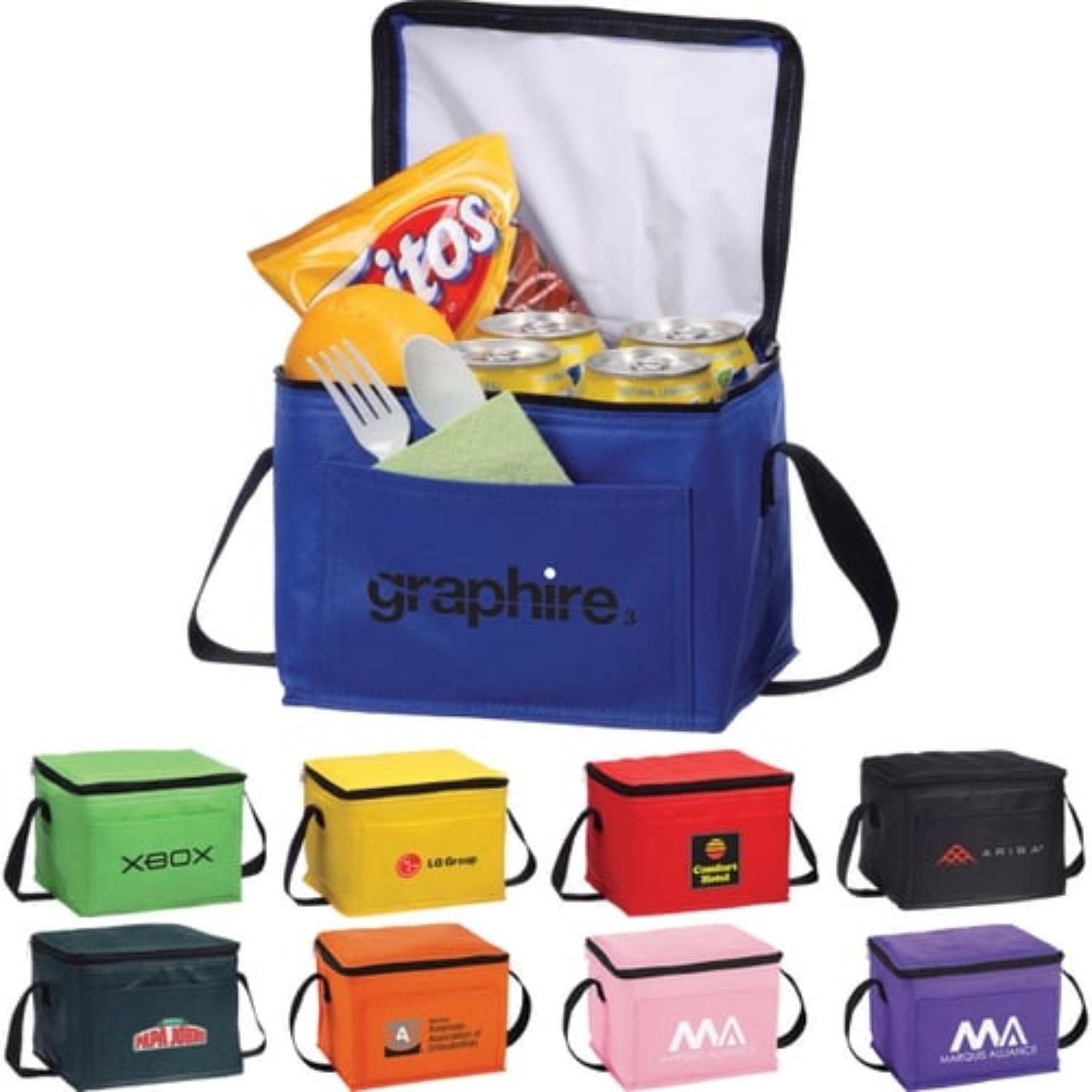 6-Pack Portable Cooling Compact Insulated Cooler Bag 2