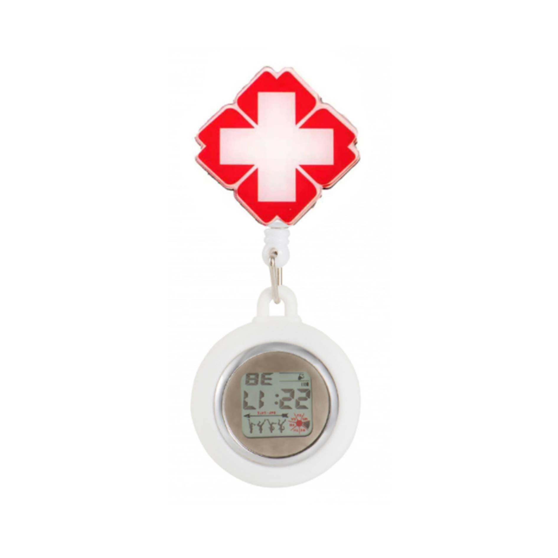 Digital Display Medical Silicone Pocket Nurse Watch 3
