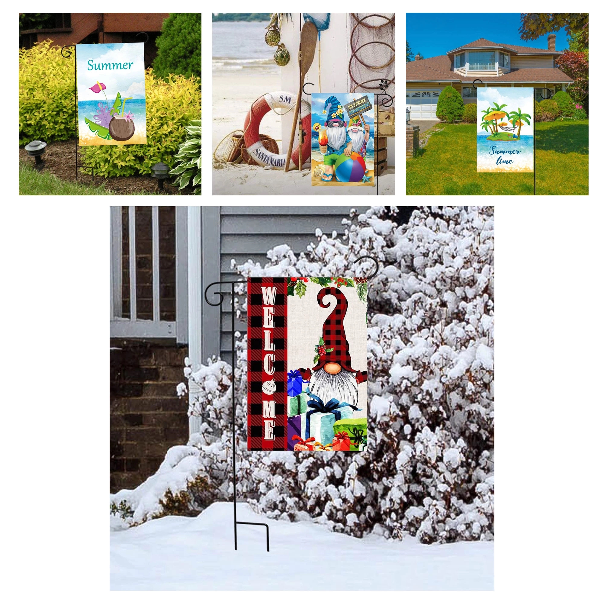 12" x 18" Double-Sided Garden Flag with Frame 4