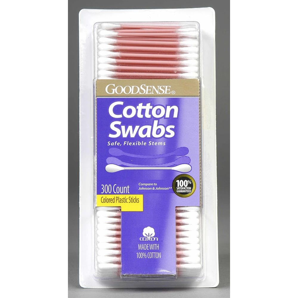 Cotton Swabs - Pink Plastic Stems 300 Pack