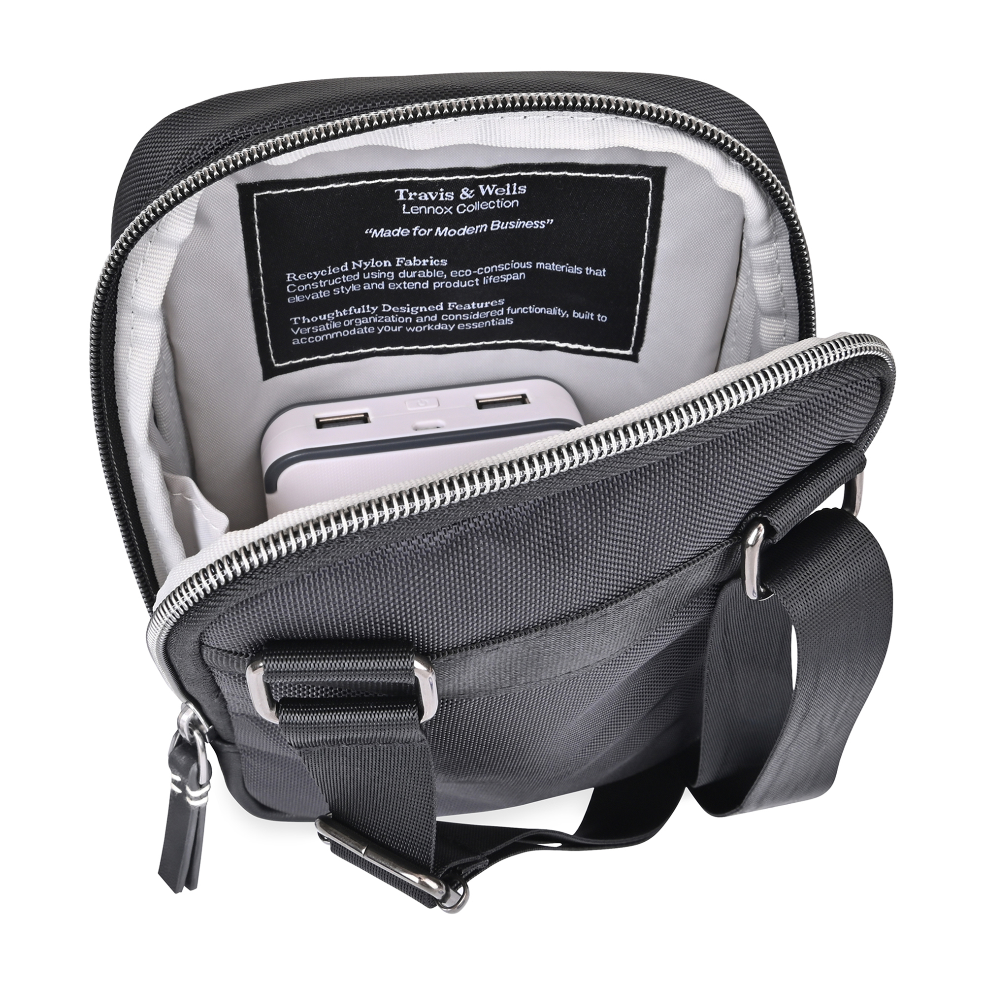 Travis & Wells® Lennox Recycled Nylon Crossbody 14
