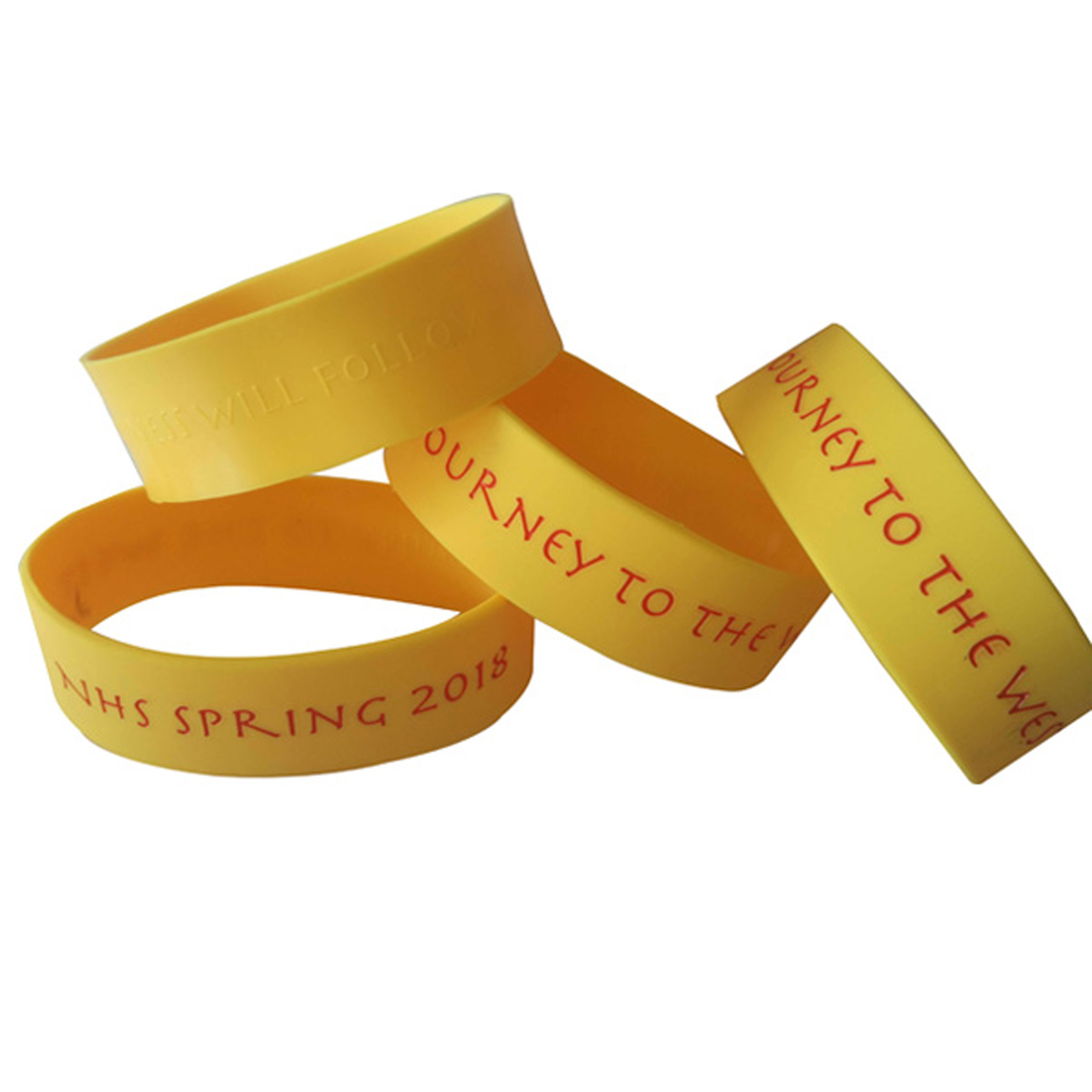 Deboss-Fill Silicone Wristbands 42