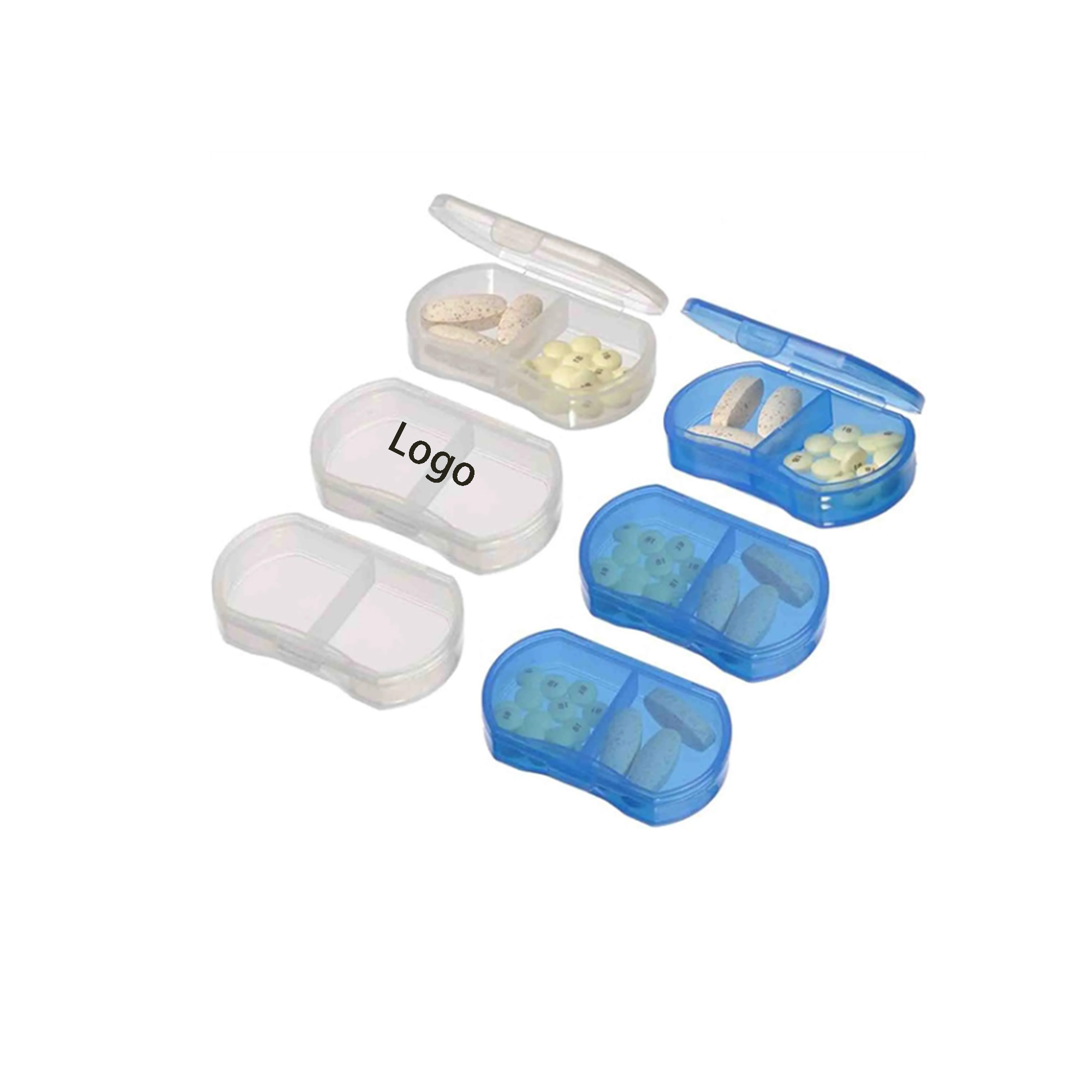 Mini Daily Travel AM and PM Pill Box 2
