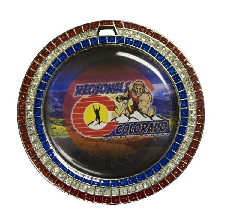 Express Glitter 2" Insert Medallion - 6 Day Production (2 3/4" Diameter) 2