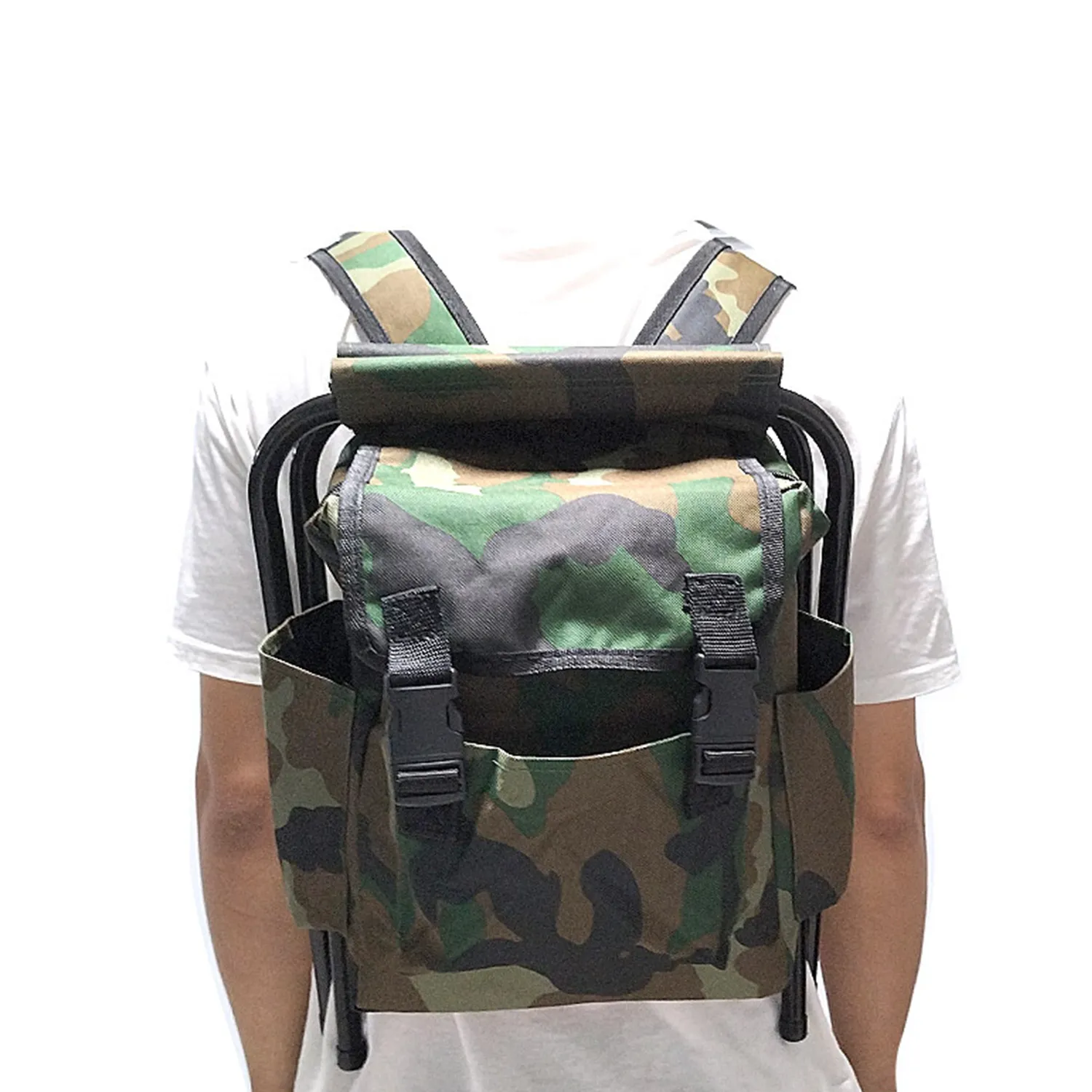Outdoor Camouflage Folding Large-Capacity Sketch Chair 3