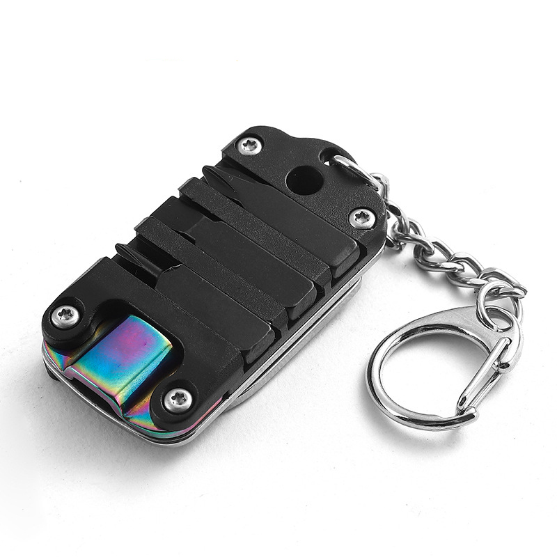 Rectangle Folding Pocket Keychain Knife 2