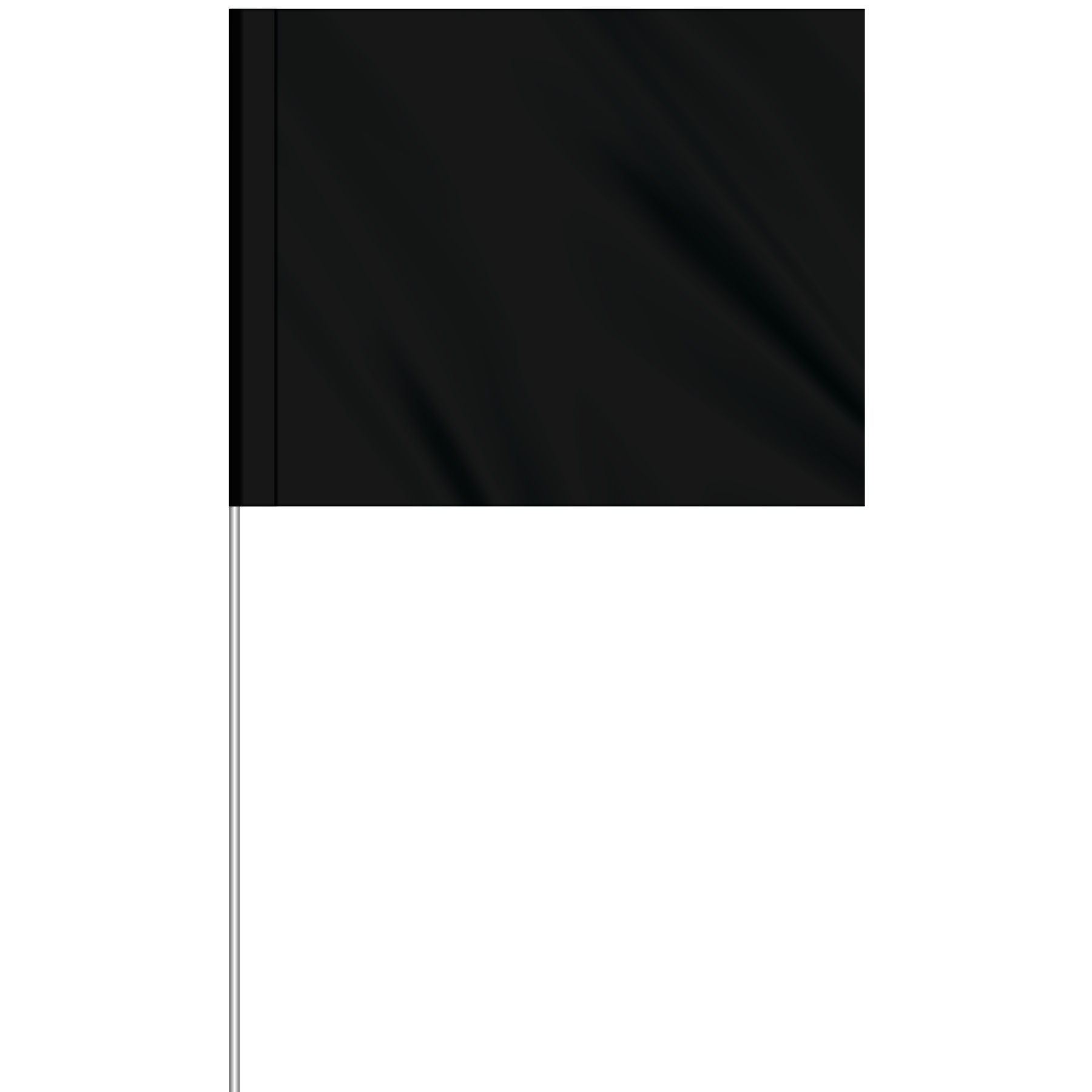 1-Color 4" x 5" Custom Vinyl Marking Flag w/ 18" Fiberglass Staff 20