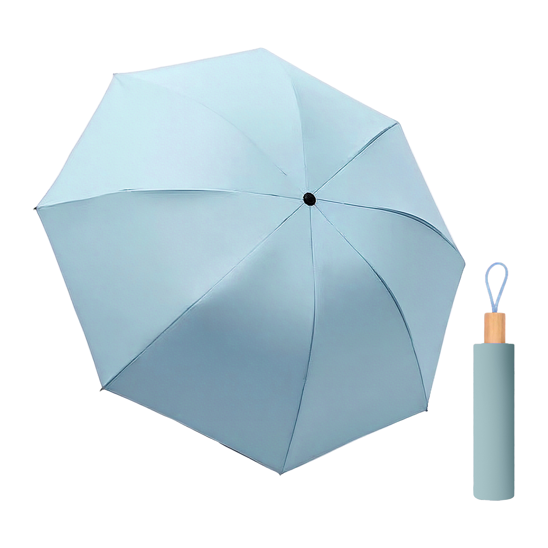 Non-Automatic Full Color Printed Travel Umbrella 3