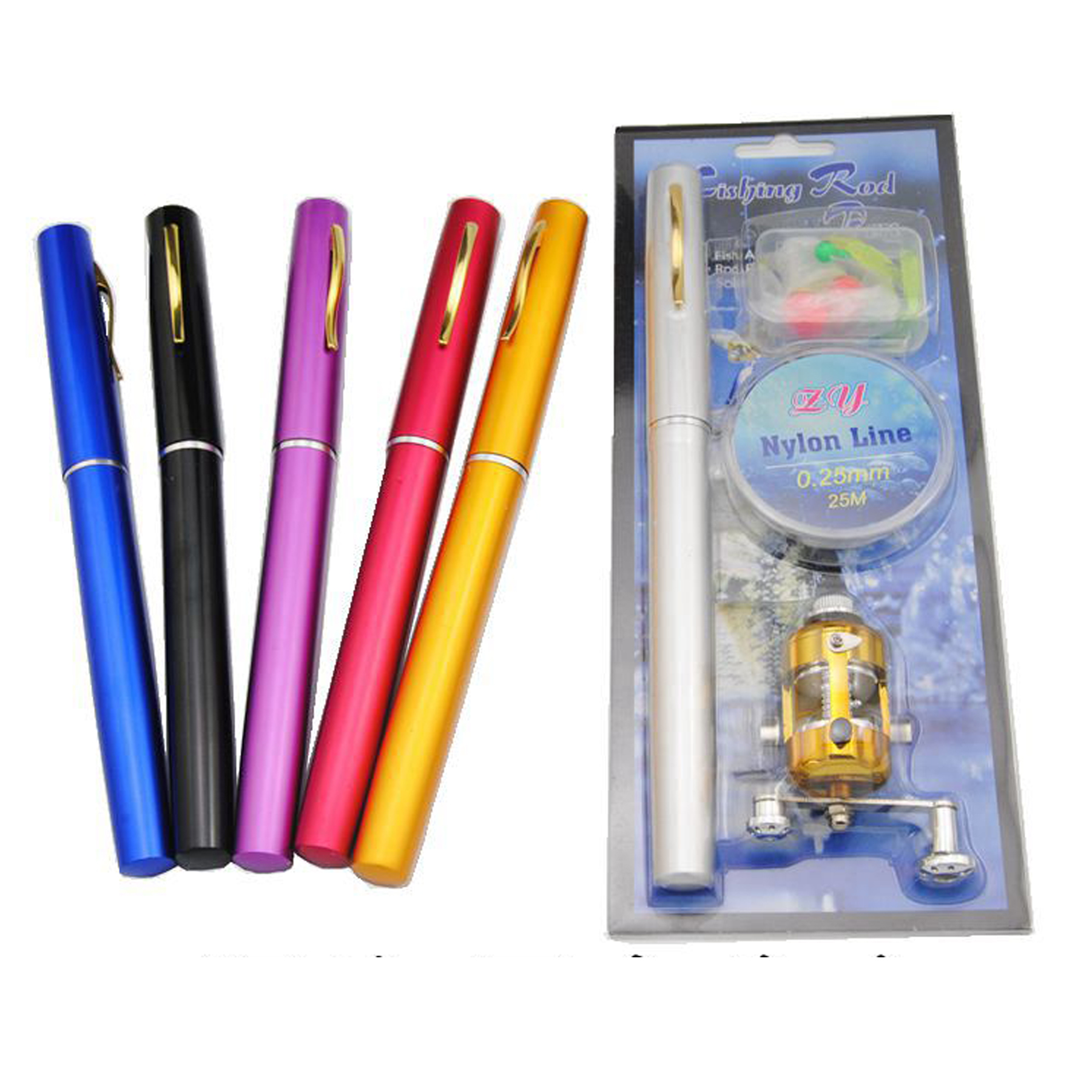 Portable Telescopic Fishing Rod Kit 5