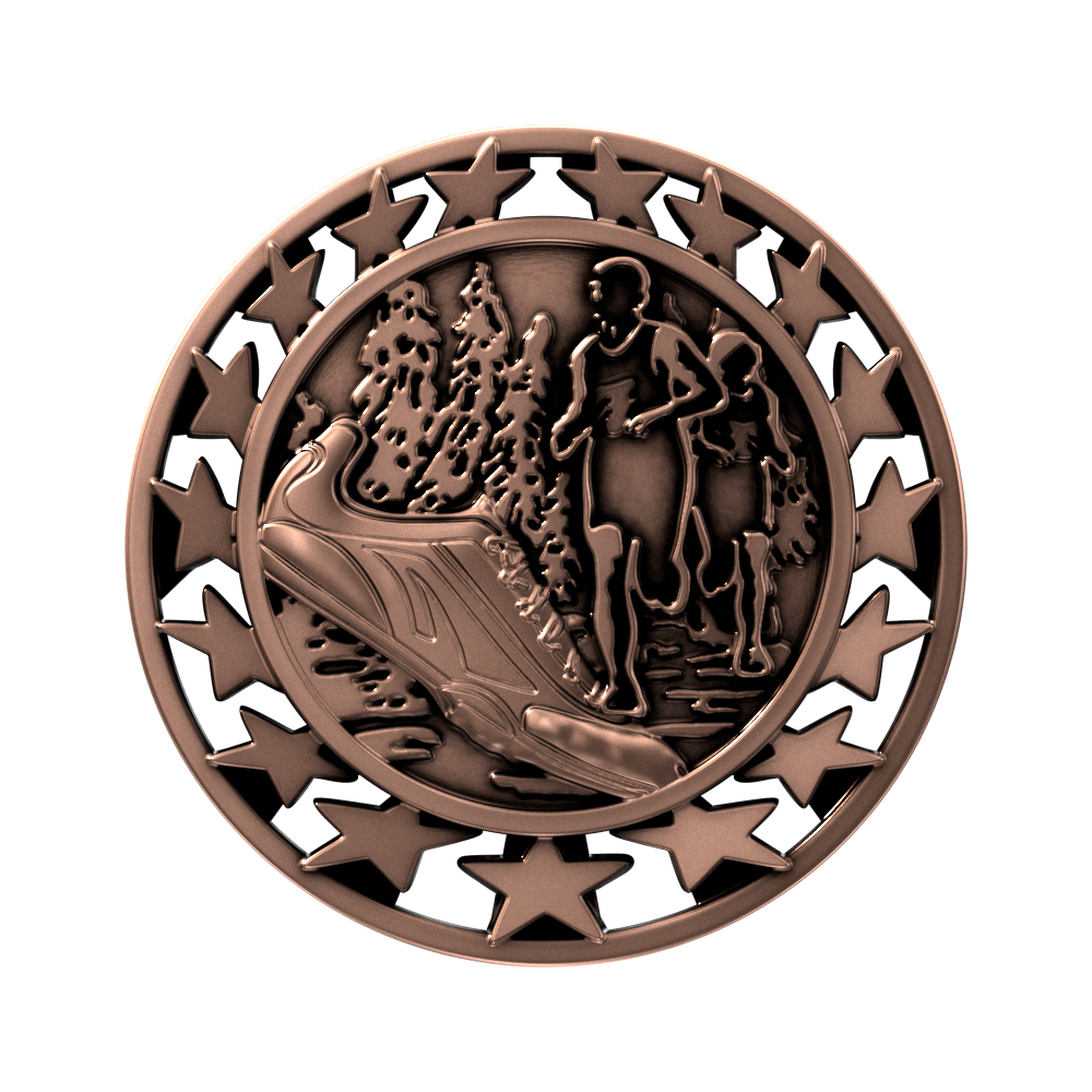 Cross Country Star Medallion (2-1/2") 5