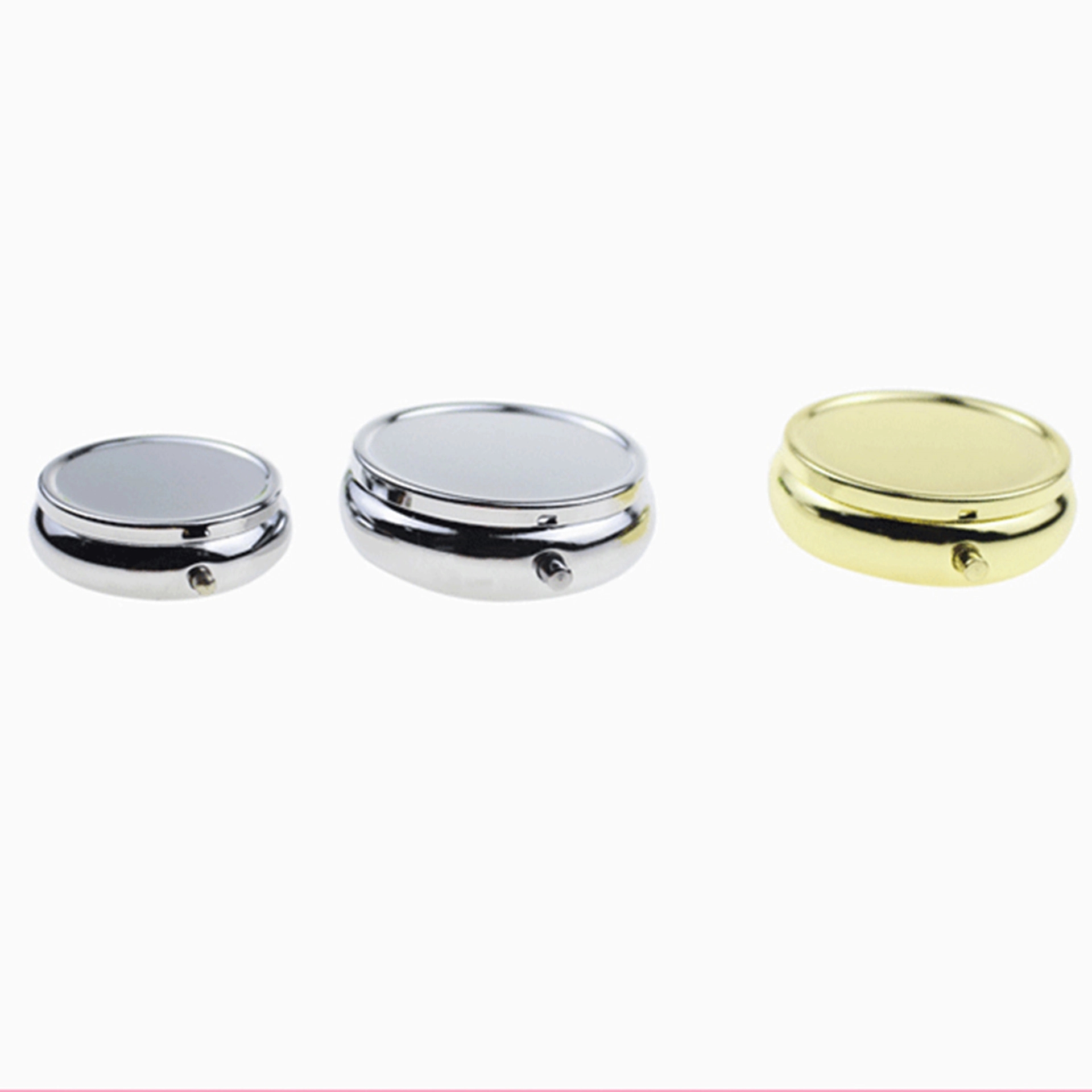 Portable Mini Silver Medicine Drug Holder Container 7