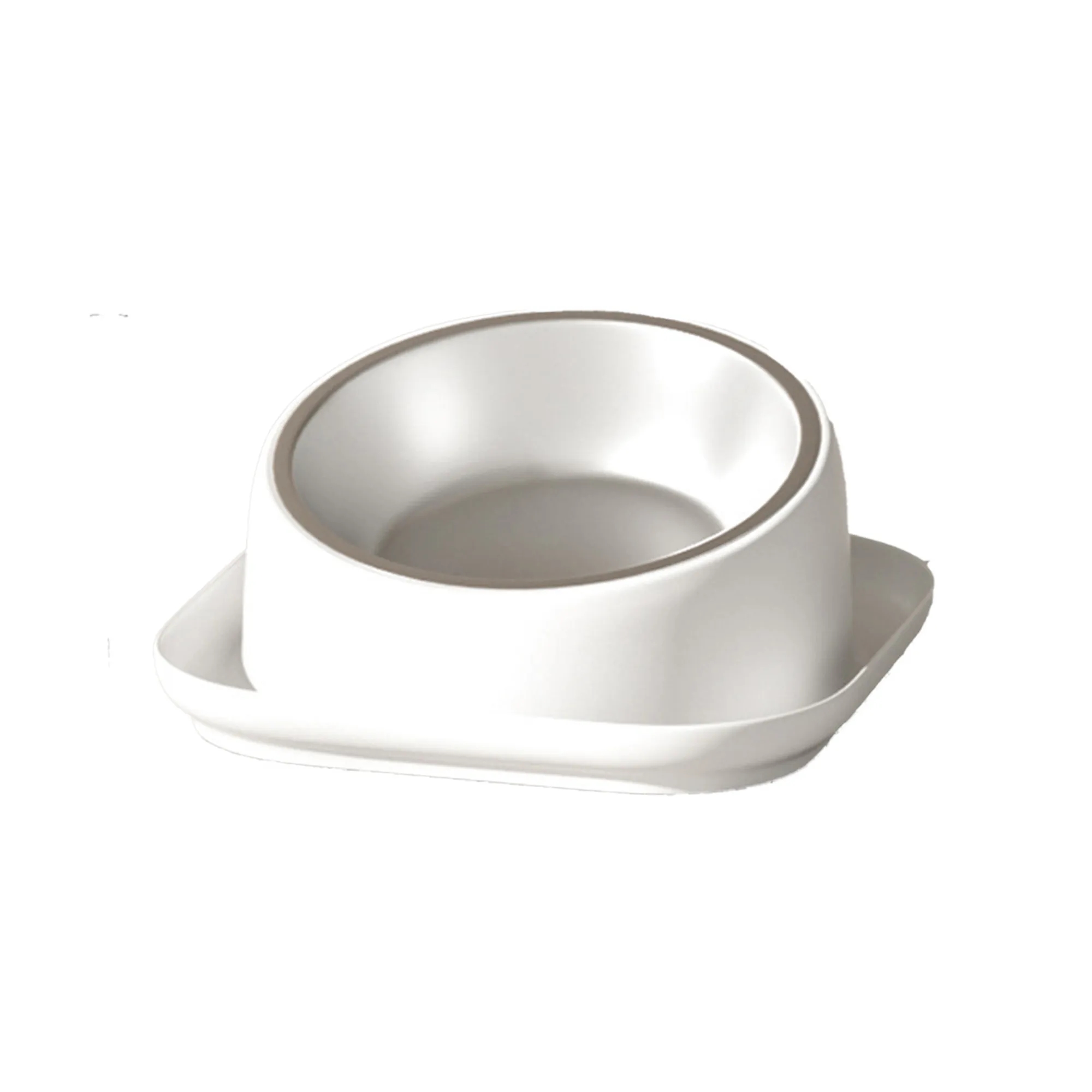 Tilted Anti-Spill Stainless Steel Pet Bowl 7