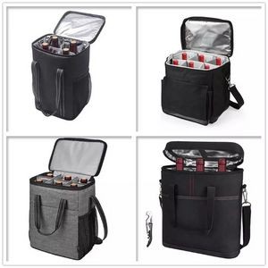 2 Bottle Wine Tote Carrier Cooler Bag 4