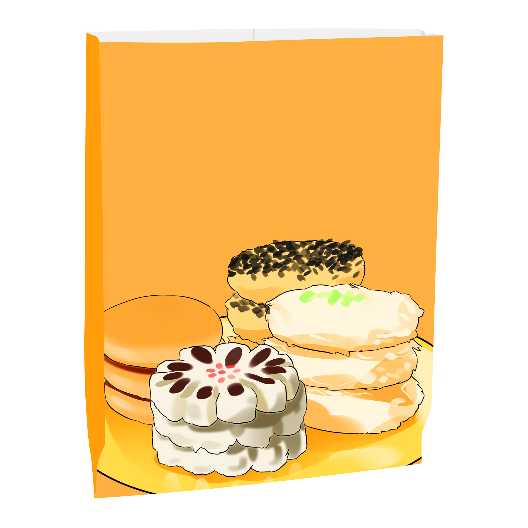 Disposable Food Grease-proof Paper Bags 4