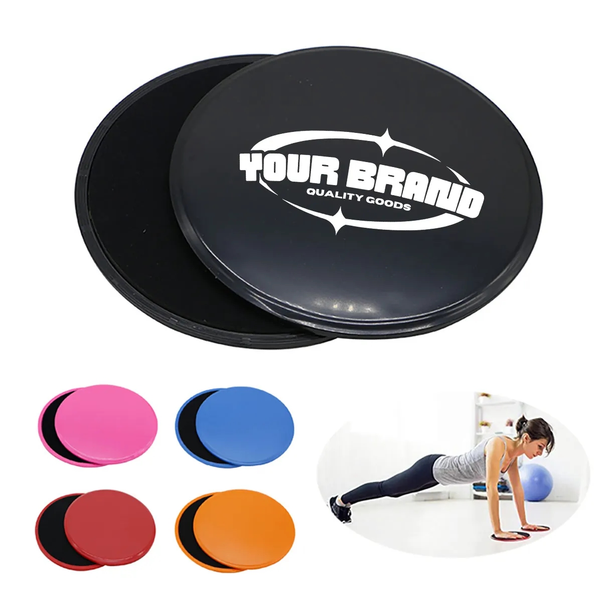 Portable Exercise Core Sliders Dual Sided Gliding Discs 4