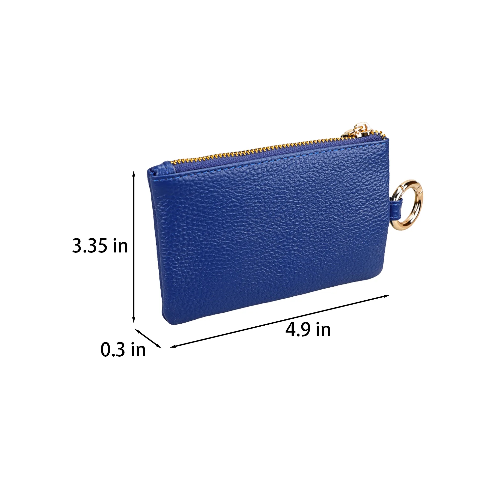 Genuine Leather Car Key Multi-Function Zipper Pouch 1