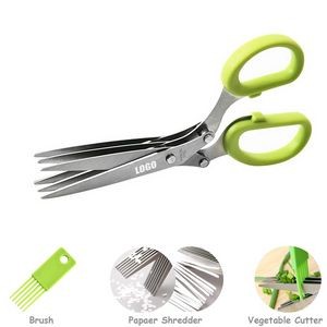 Triple Blade Herb Chopper Scissors Ergonomic Stainless Steel Design 6