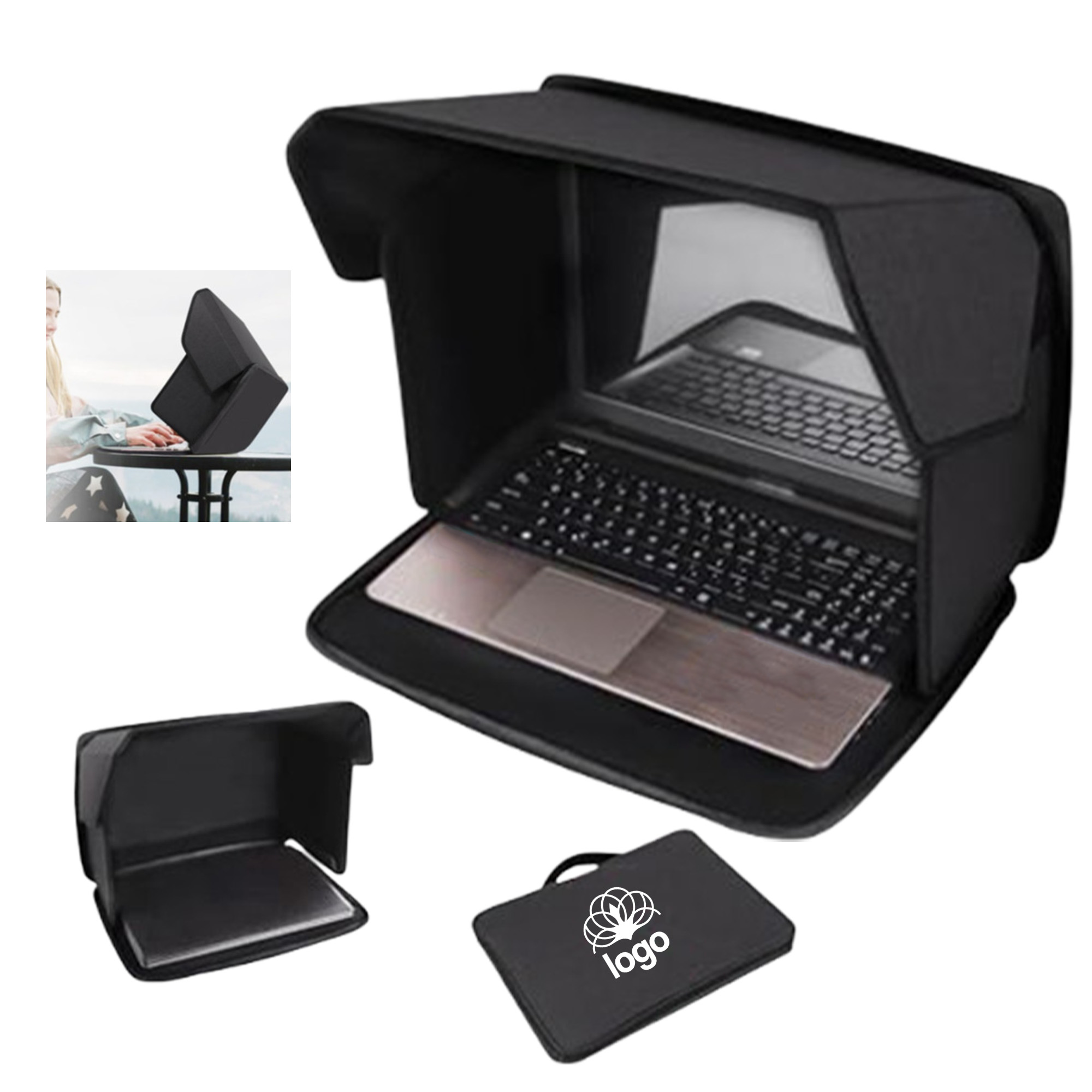 Portable Foldable Sunshade Laptop Bag 2