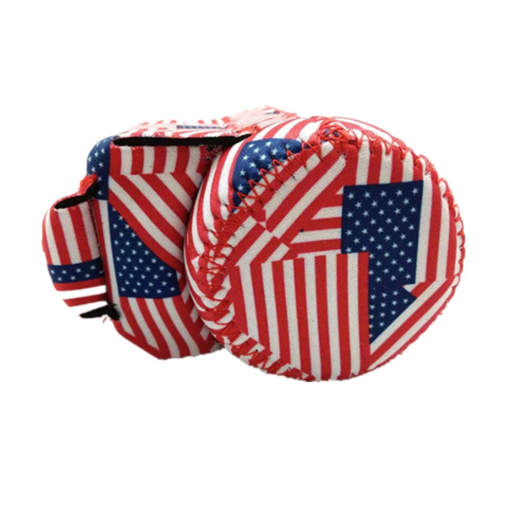 Neoprene Zipper Beer Sleeve Cooler w/Two Pockets 5