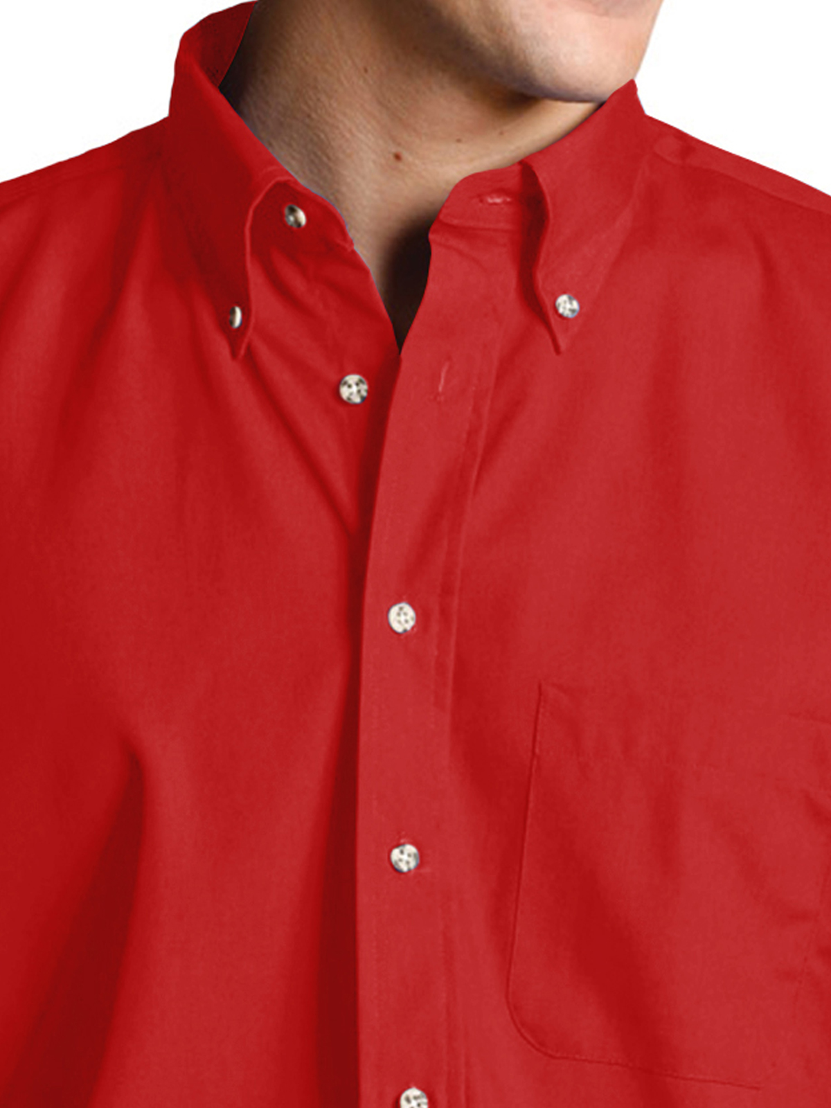 Edwards - Men's 1-Pocket Long Sleeve Poplin Shirt 16