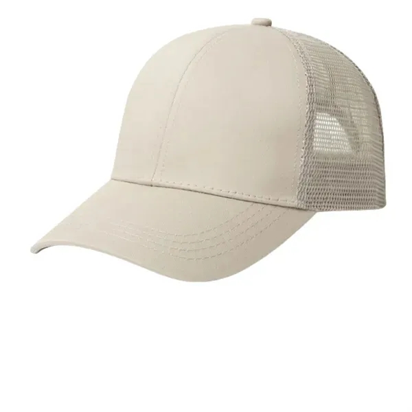 Cotton Mesh Ponytail Baseball Cap 2