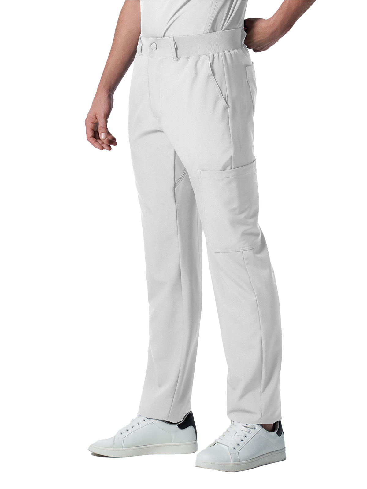 Landau - Forward - Men's Eight-Pocket Mid-Rise Rib-Knit Elastic Waist Cargo Pant 16