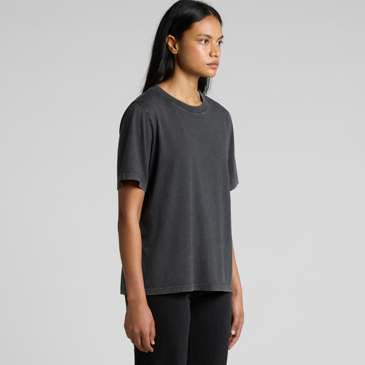 Wo's Stone Wash Heavy Tee | 4085 8