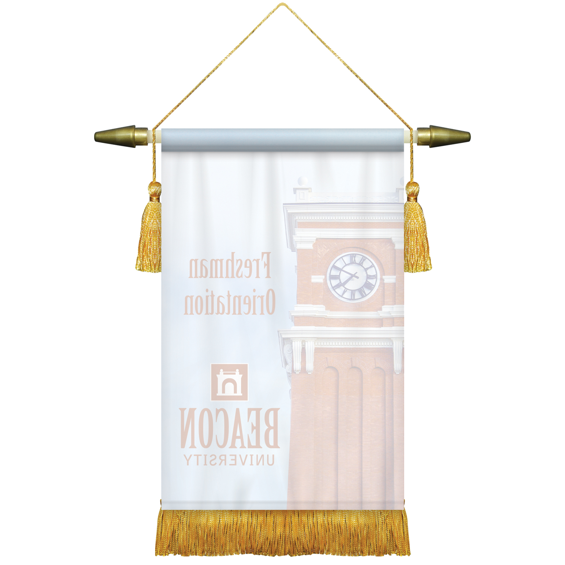 7" x 10" Podium Banner, Straight Cut/ with Fringe 5