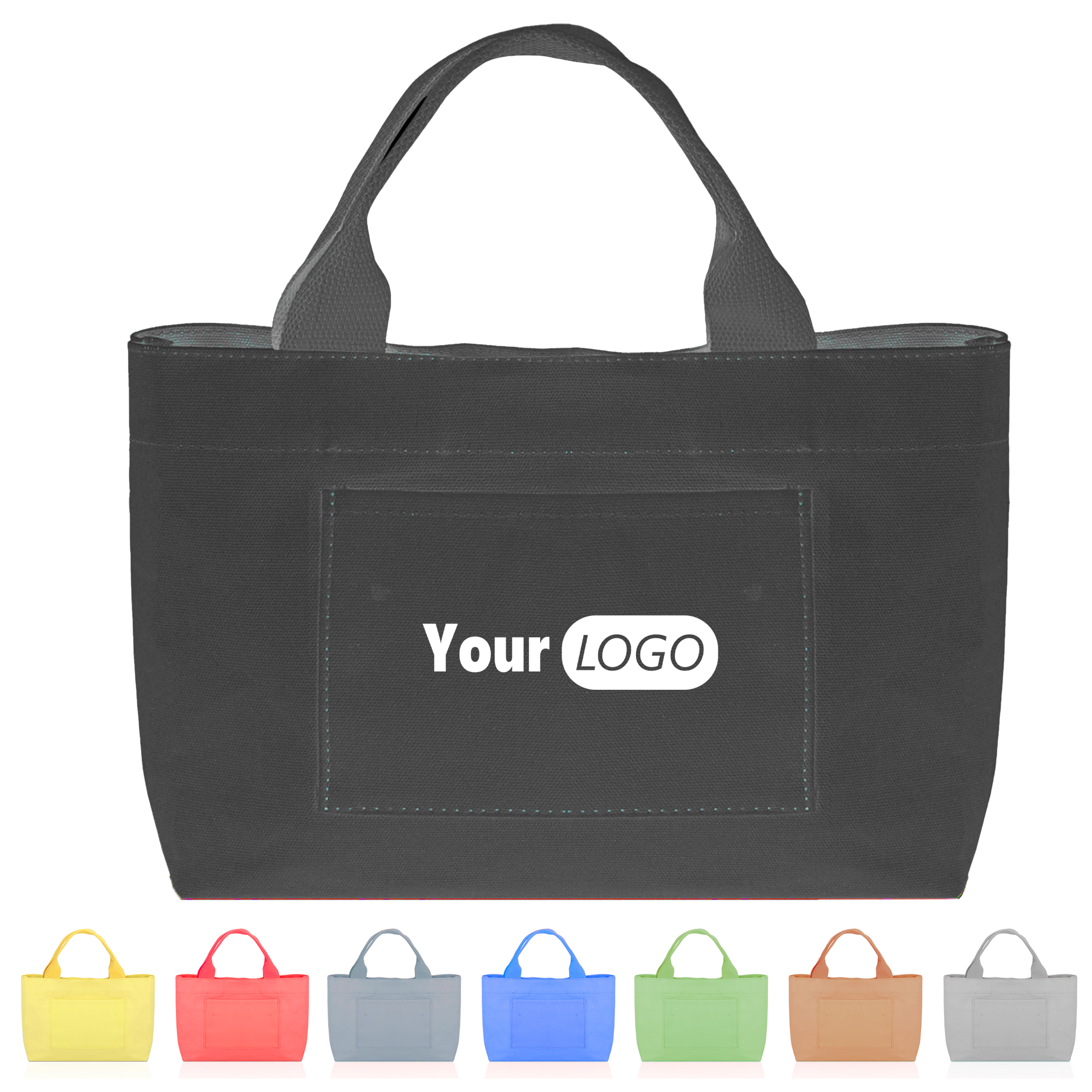 Canvas Large Capacity Tote Bag, custom tote bag with logo imprint 3