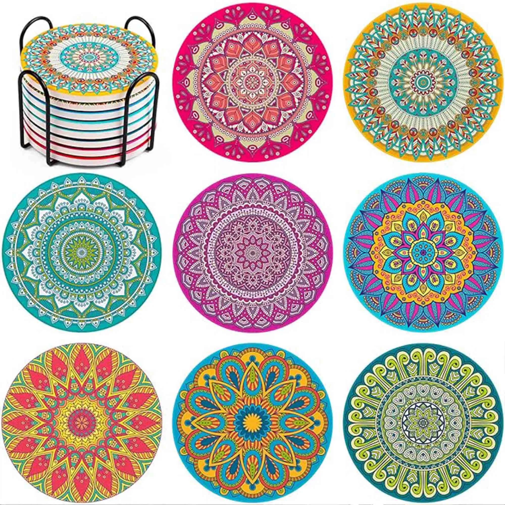 4" Round Ceramic Coaster 3