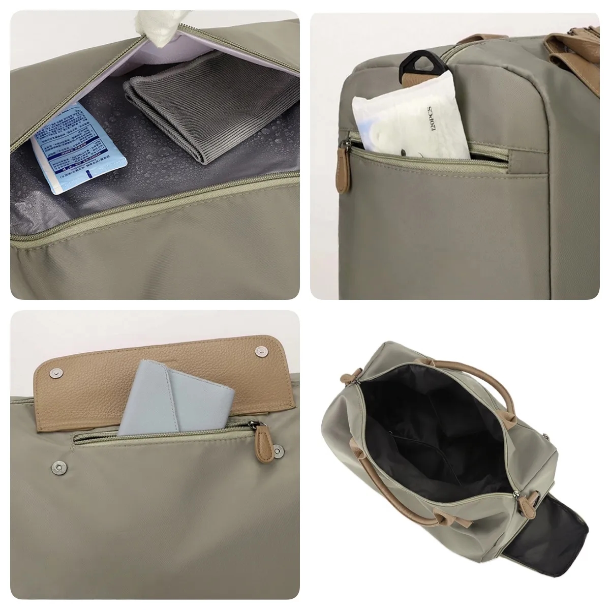Custom Logo Travel Duffle Bag With Wet Dry Compartment 6
