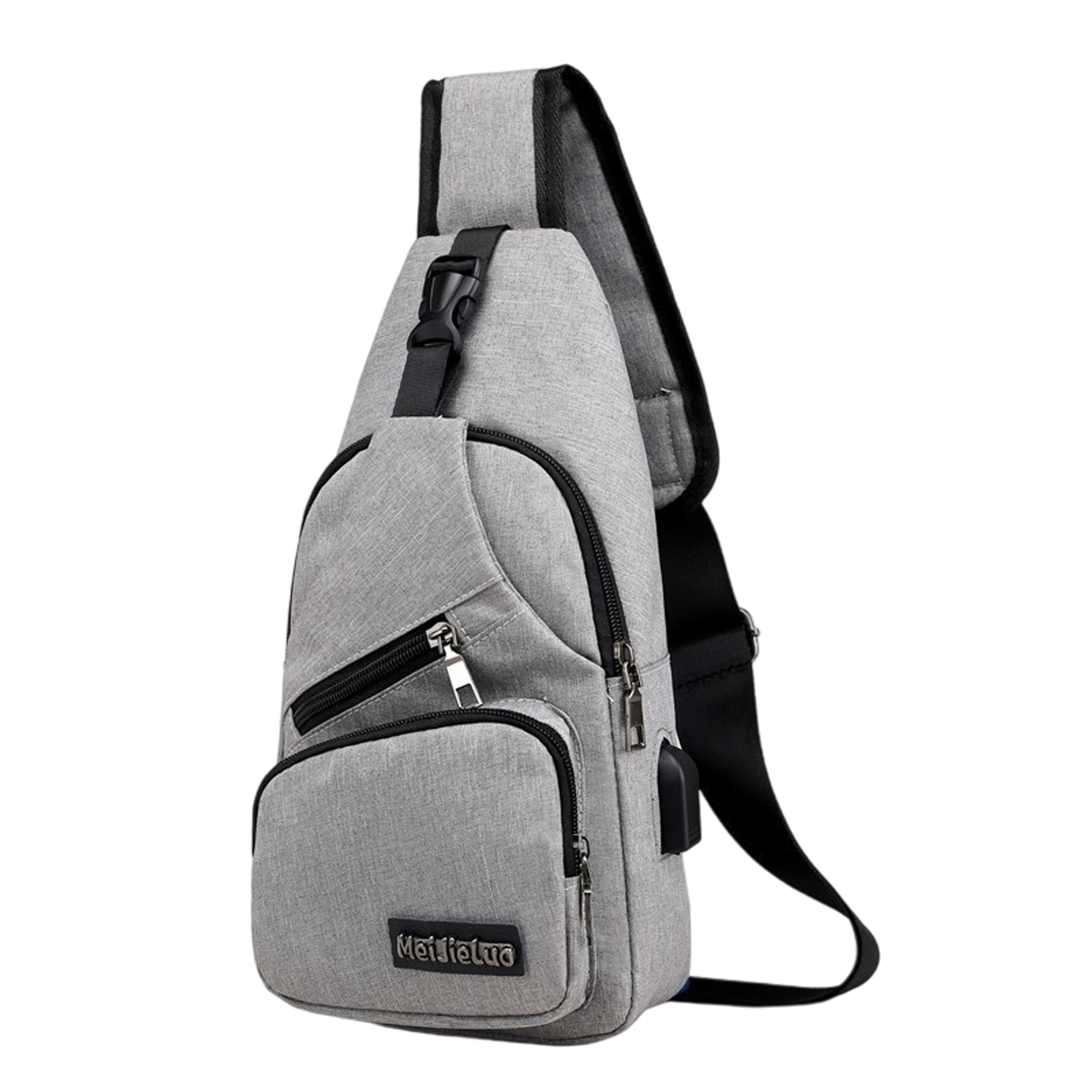 Oxford Sling Crossbody Bag With Zipper Pocket 5