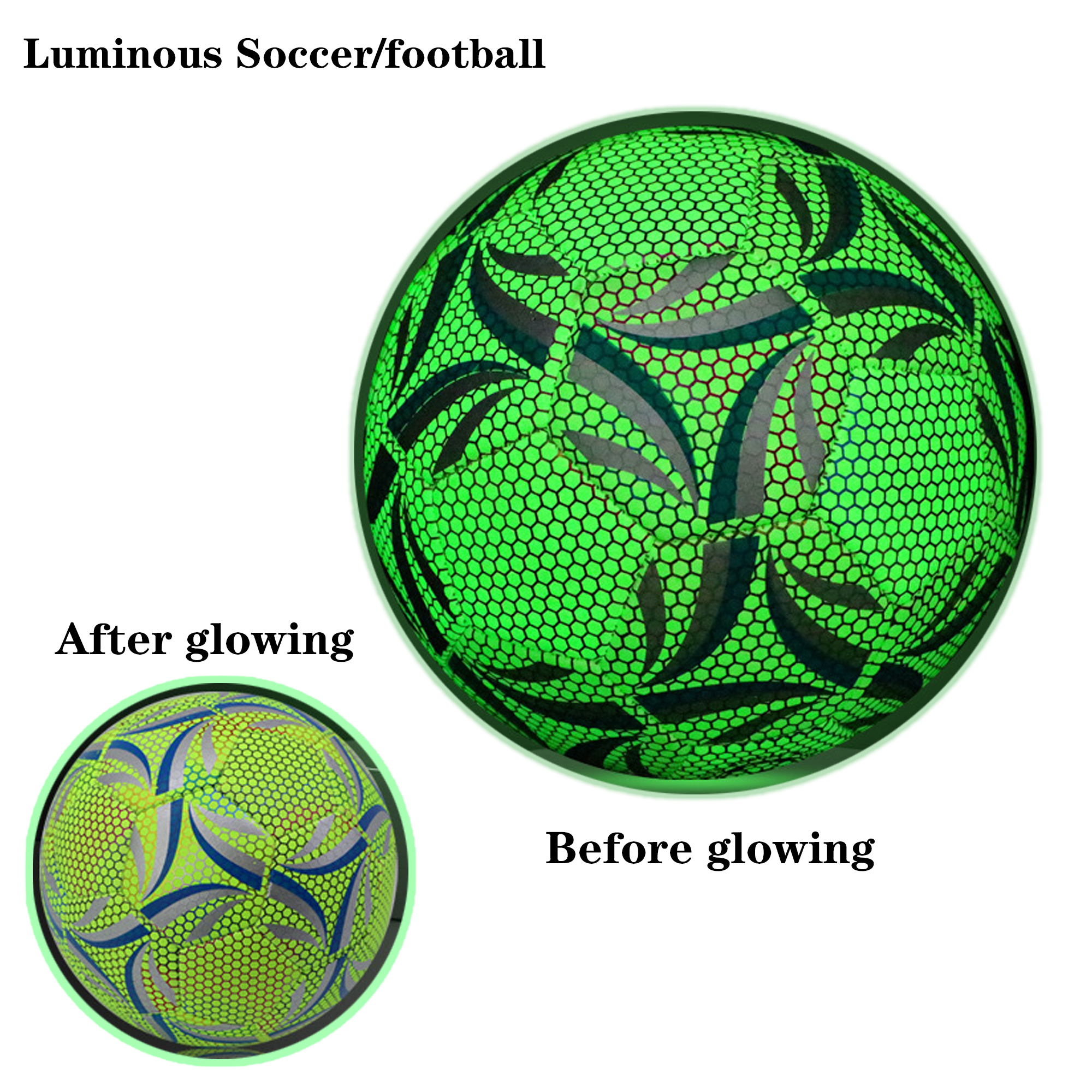 Professional Night Glow Soccer Ball 2