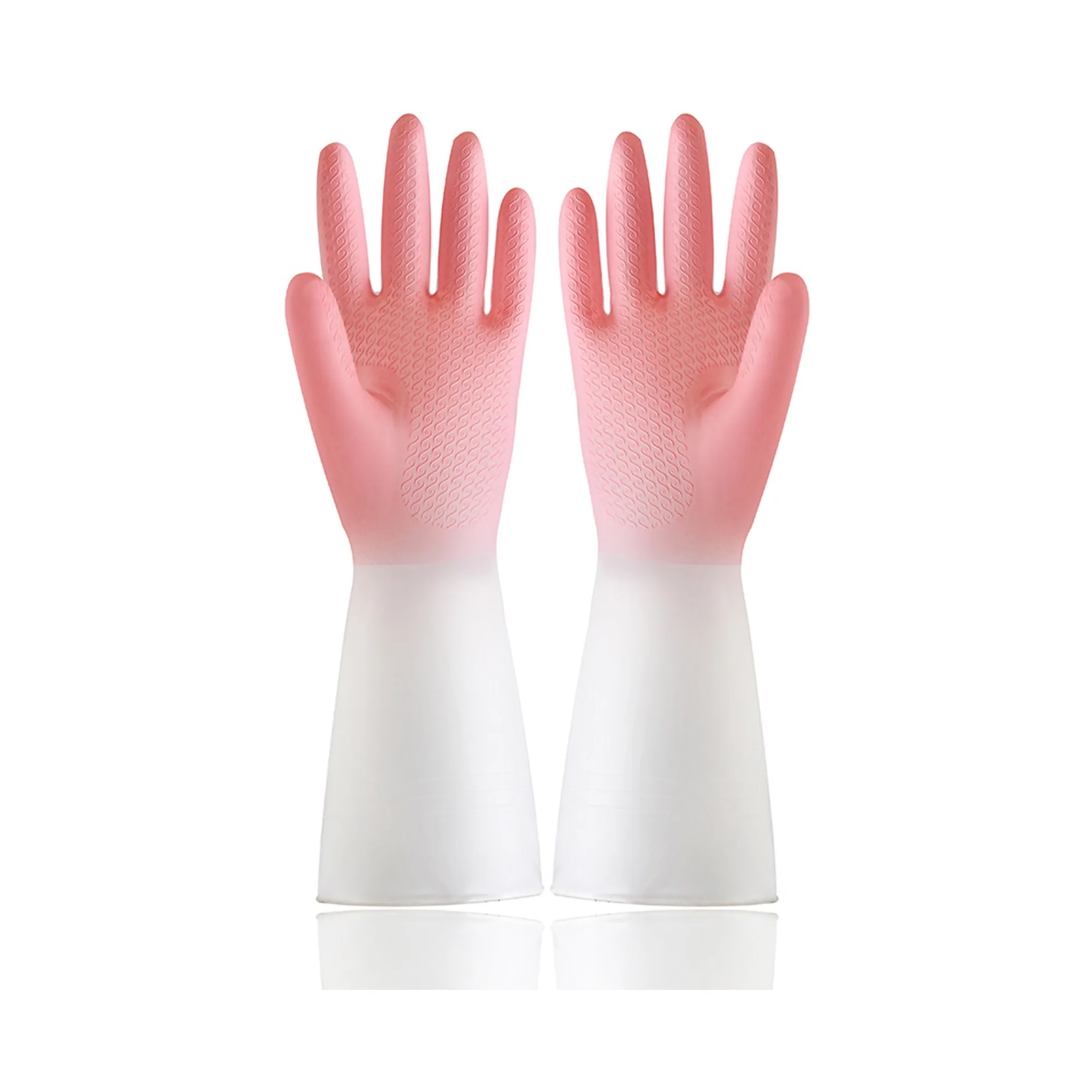 Mixing Color Kitchen Rubber Gloves 5