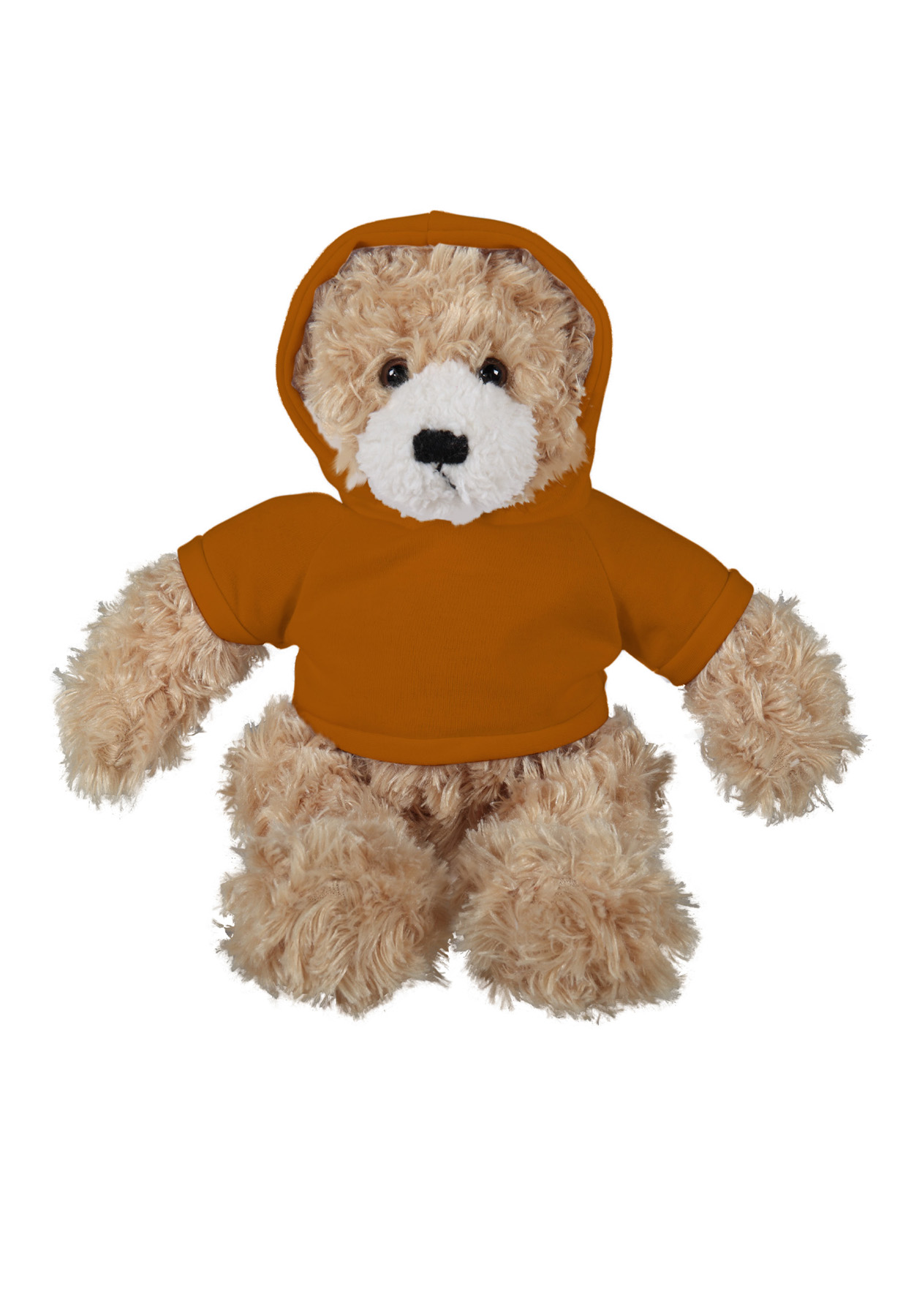 soft plush Beige Brandon Bear  with hoodie 13