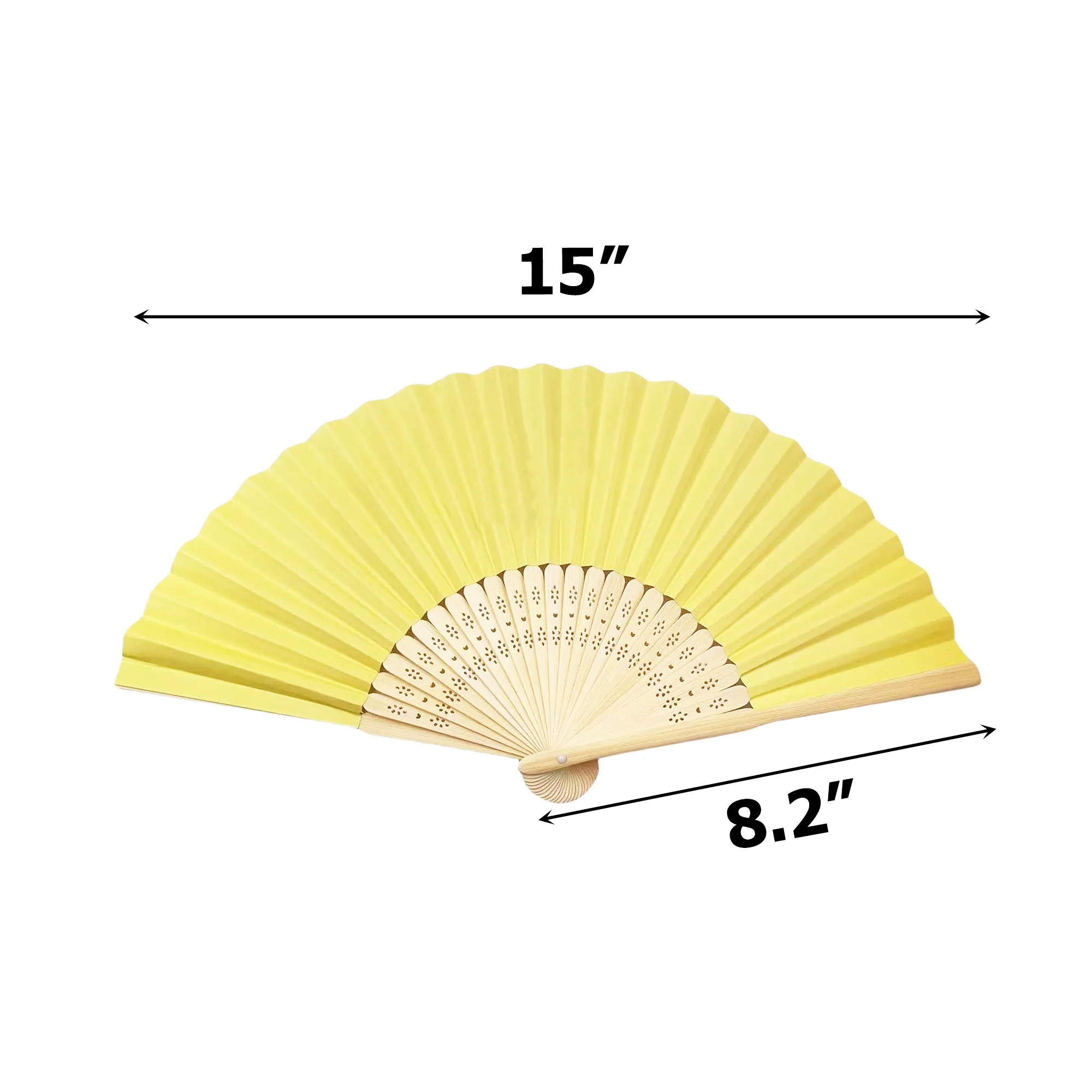 MOQ100 Custom Paper Fan With Bamboo Handle 4