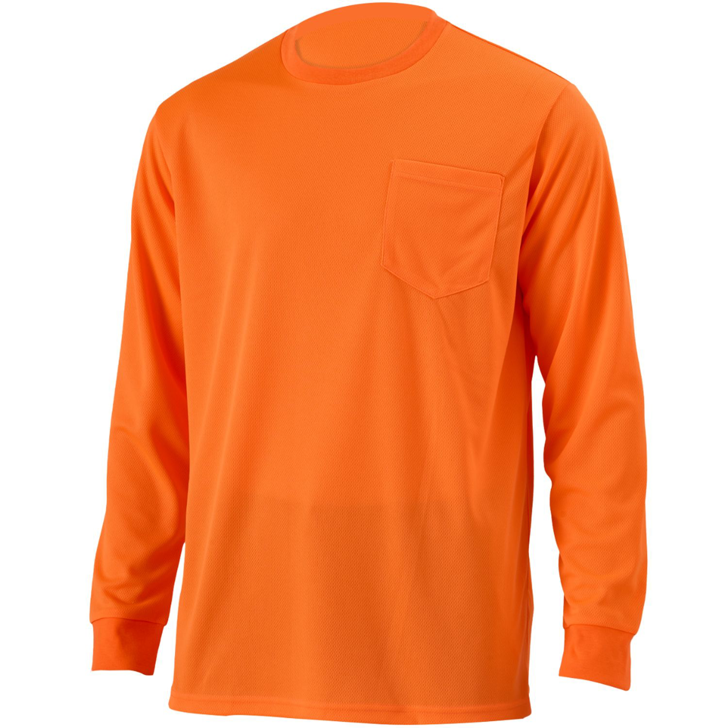 Non-ANSI Safety Long Sleeve Tee Shirt w/ Pocket 6