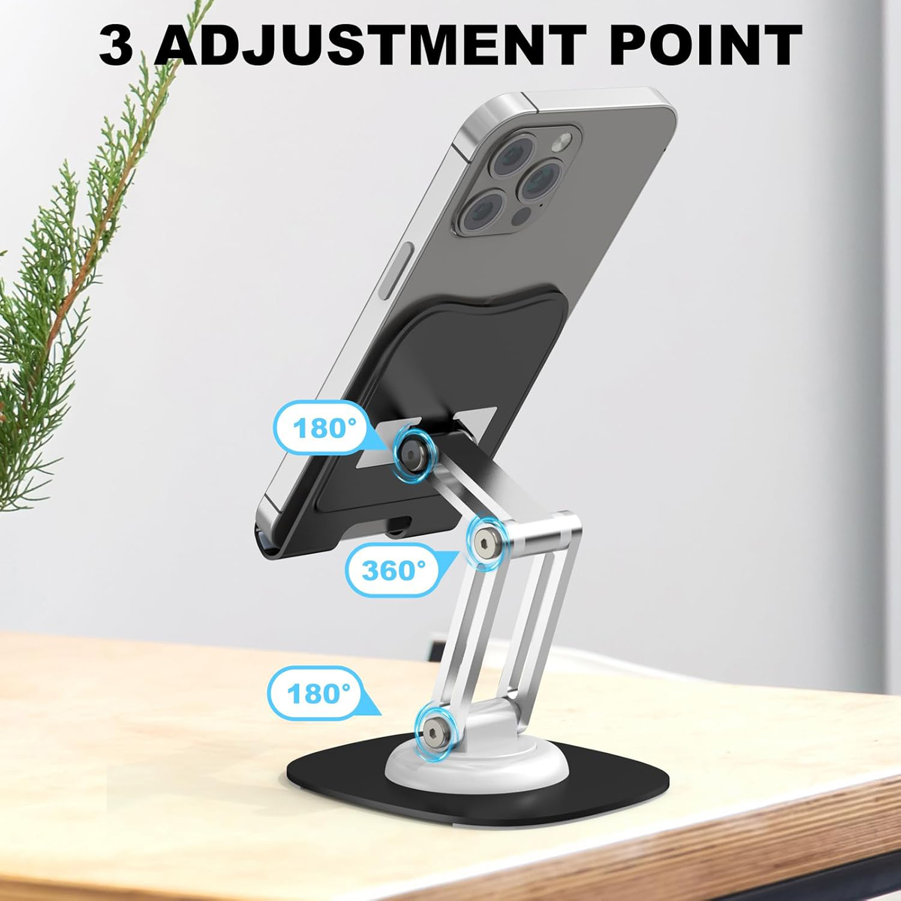 Adjustable Foldable Phone Stand for Desk 1