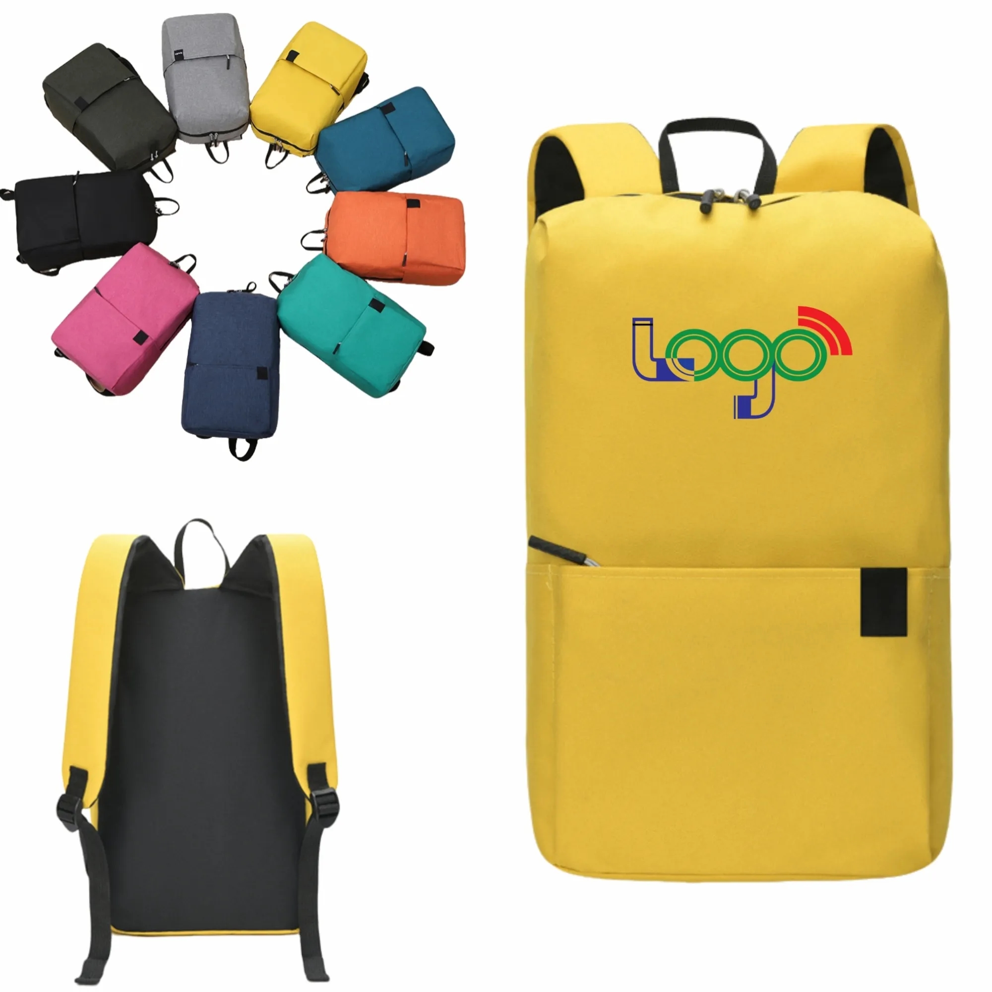Solid Color Backpack For Outdoor And Student Use