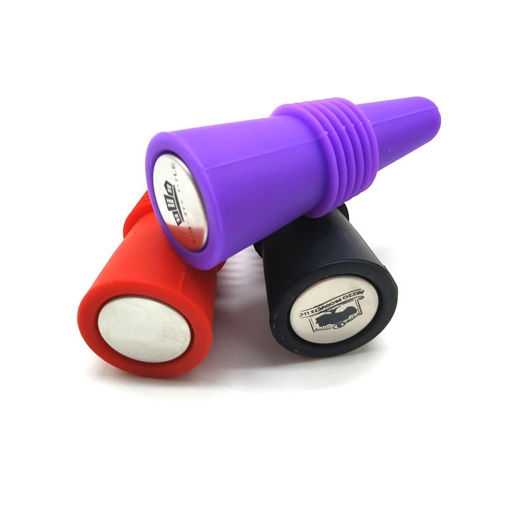 PRINTED SILICONE WINE BOTTLE STOPPER 8