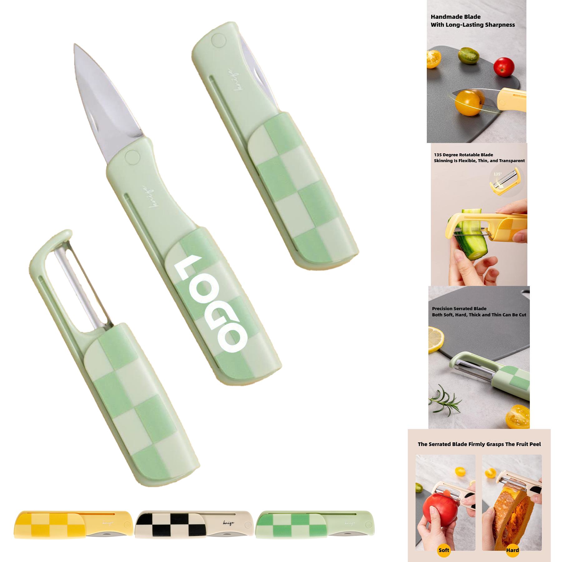 2 in 1 Stainless Steel Fruit Knife