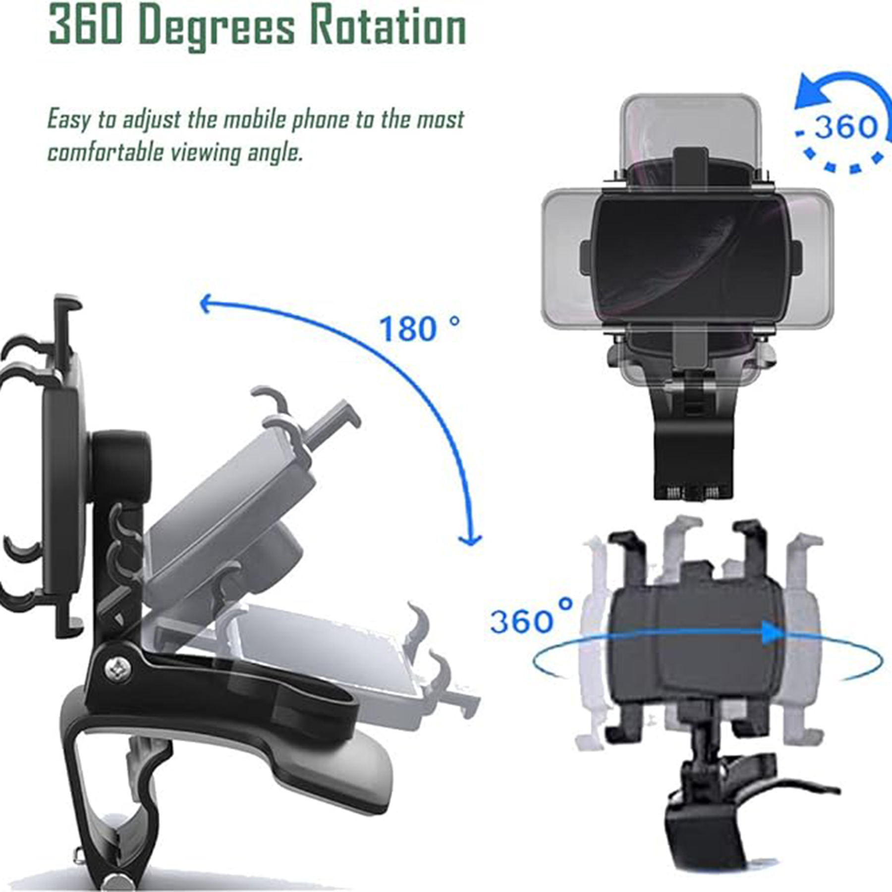 Car Phone Holder Mount with 360 Rotation 5