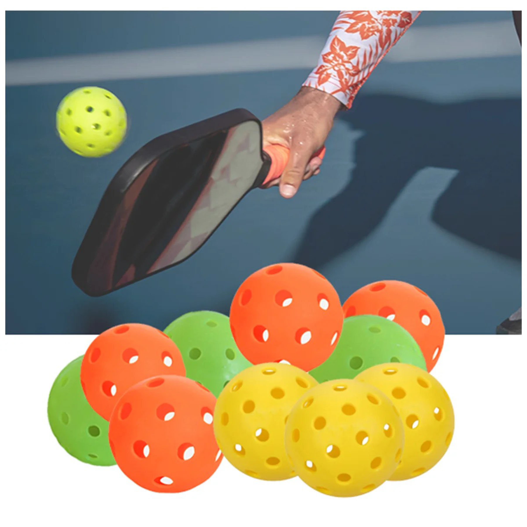 Pe High-Performance 40-Hole Outdoor Pickleball ?C Built For Stability 5
