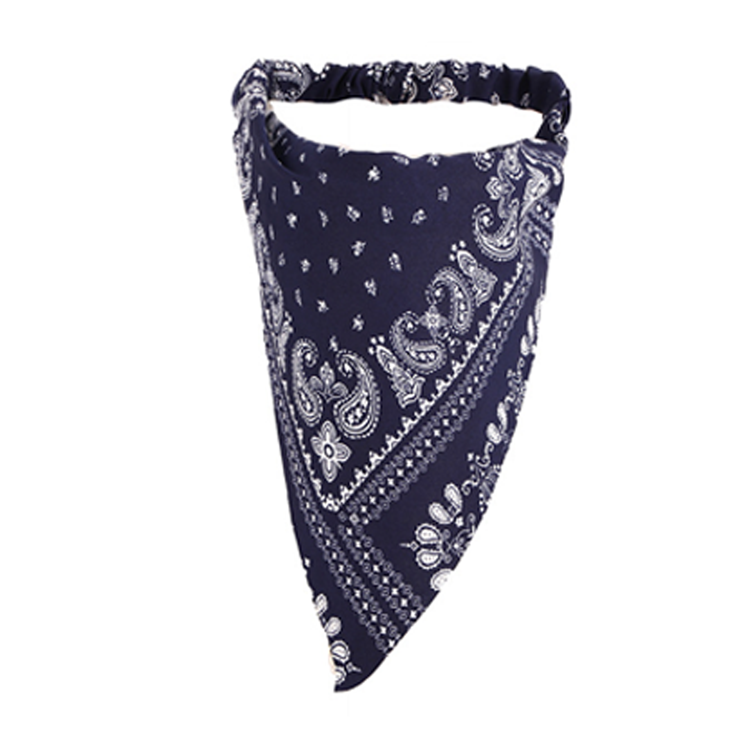 Bohemian style cashew flower elastic triangular headband 5