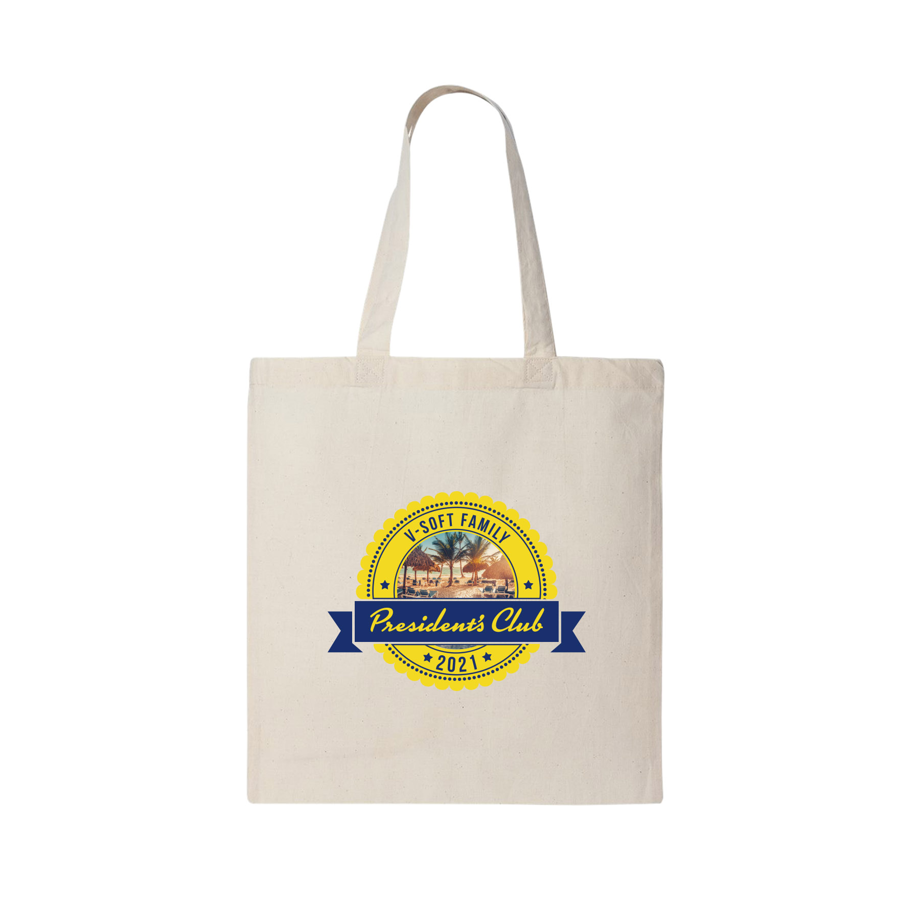 6 oz. Natural Color 100% Cotton Canvas Tote Bags 1