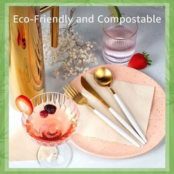 Ibambo Bamboo Everyday Lunch & Dinner Party Napkins 8