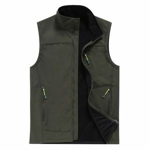 Mens Softshell Waterproof Windproof Hiking Fishing Vest 4