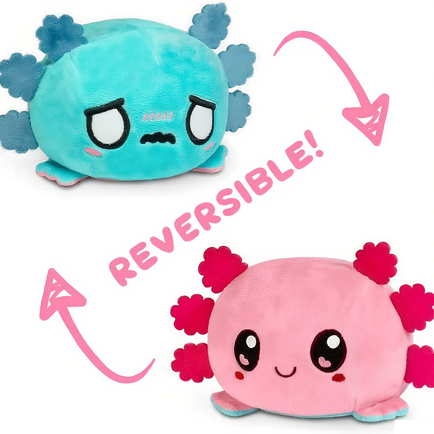 Reversible Axolotl Plush Stuffed Animal Toy 6
