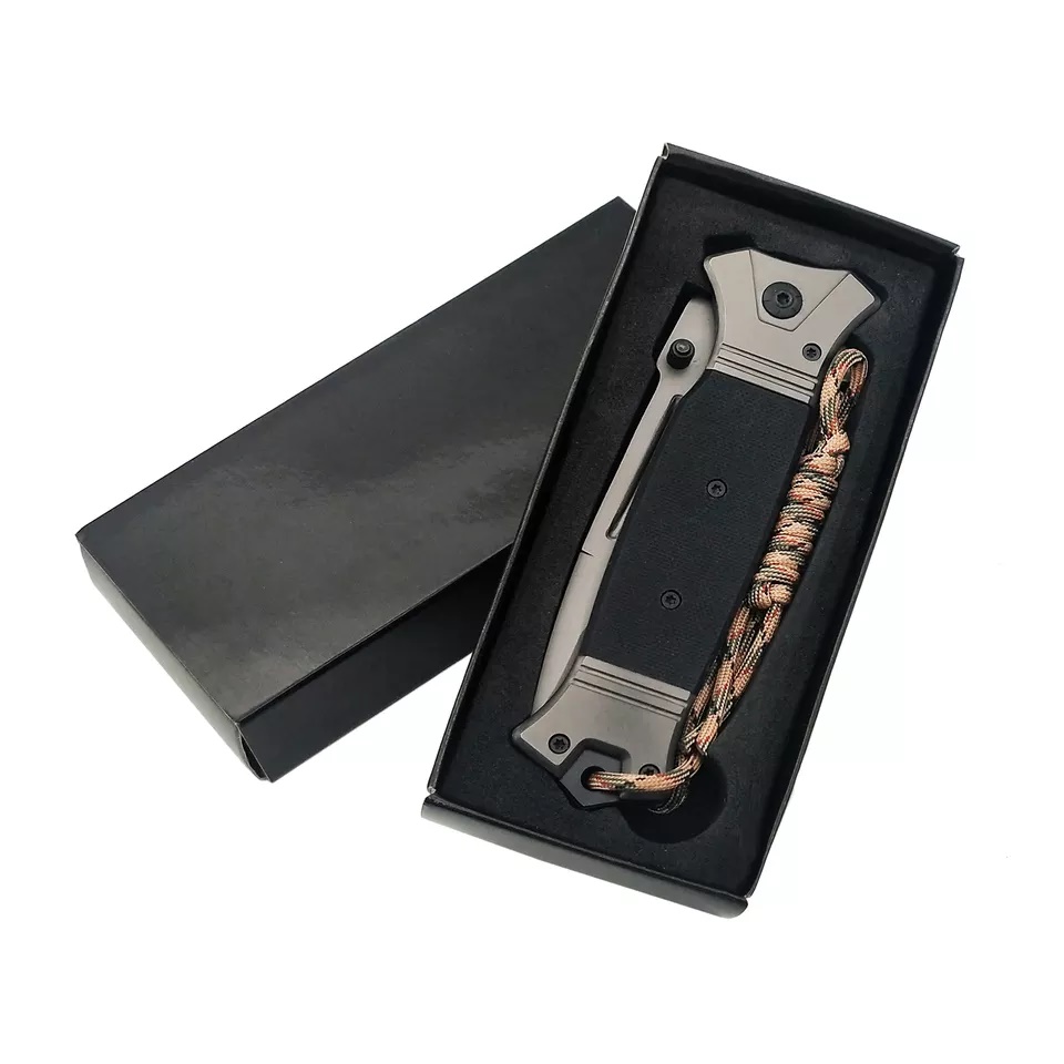 ApexBlade - Wood Folding Tactical Pocket Knife With Stainless Steel Blade With Clip 2