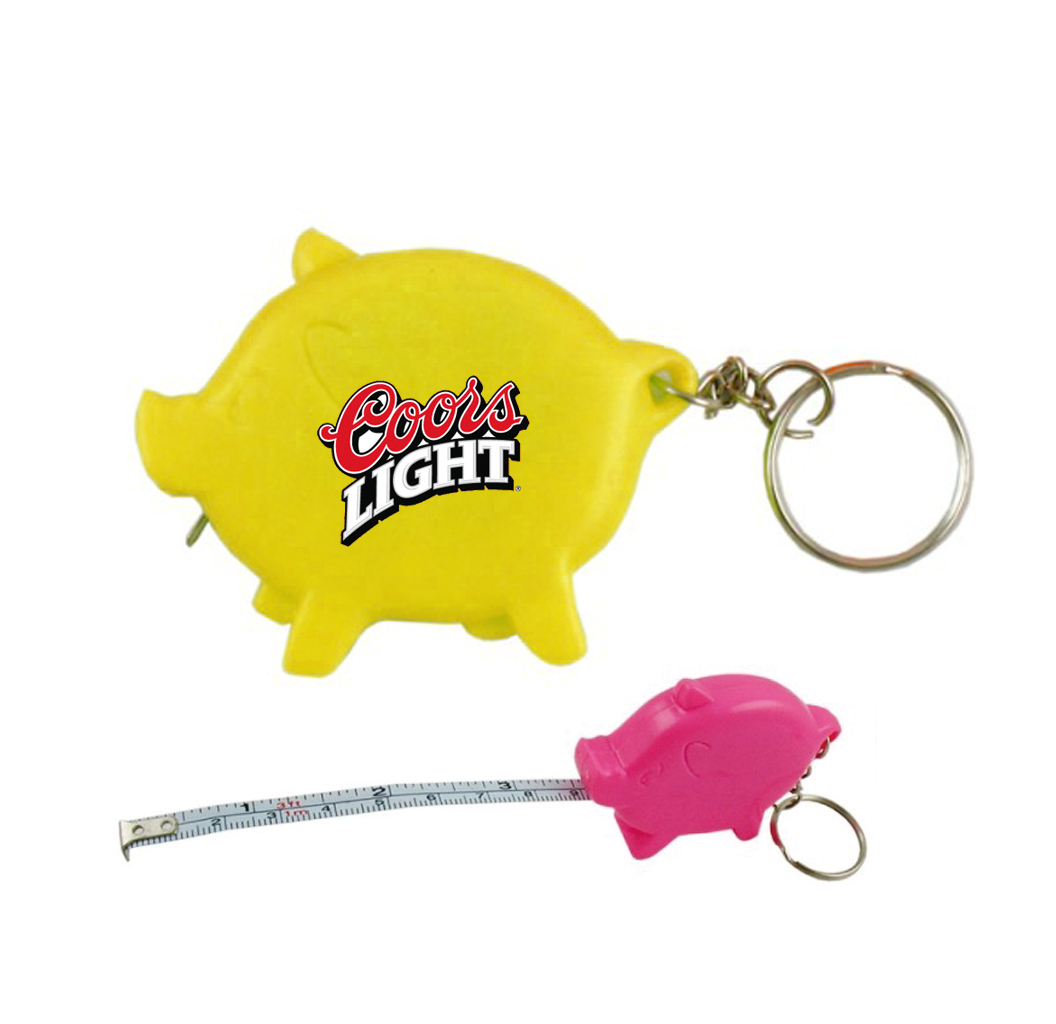 Pig Tape Measure W/Key Chain-Close Out 2